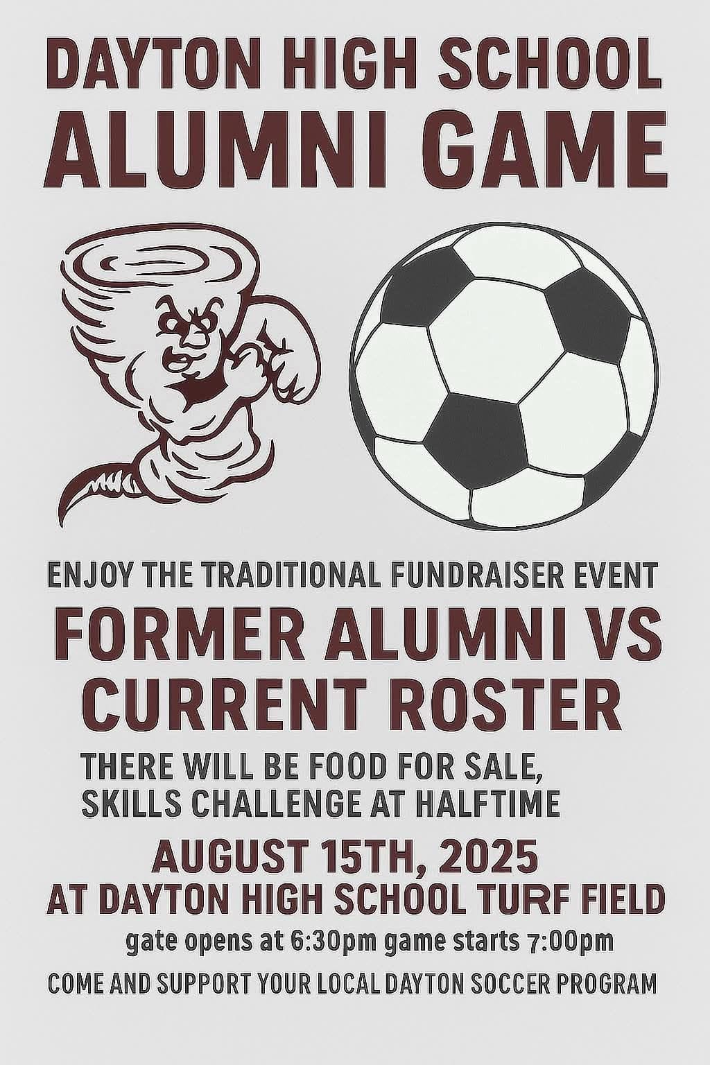 Dayton Soccer Program Fundraiser Tonight