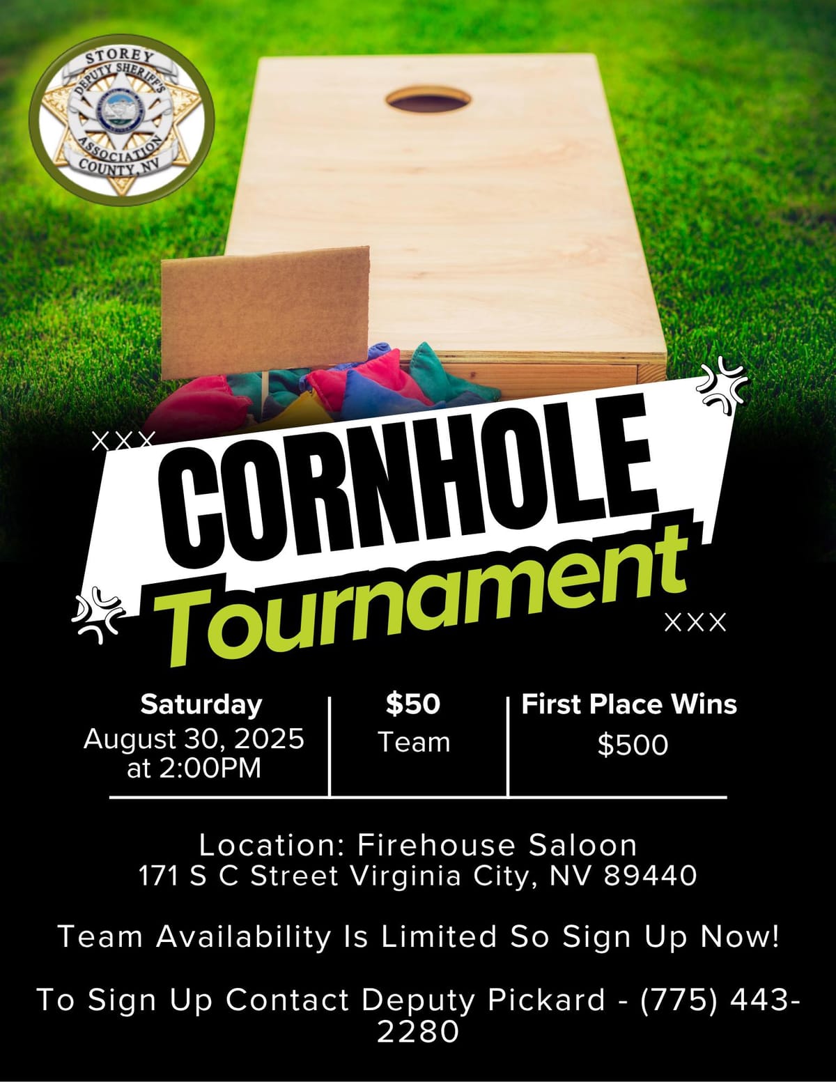 Storey County Sheriff's Cornhole Tournament