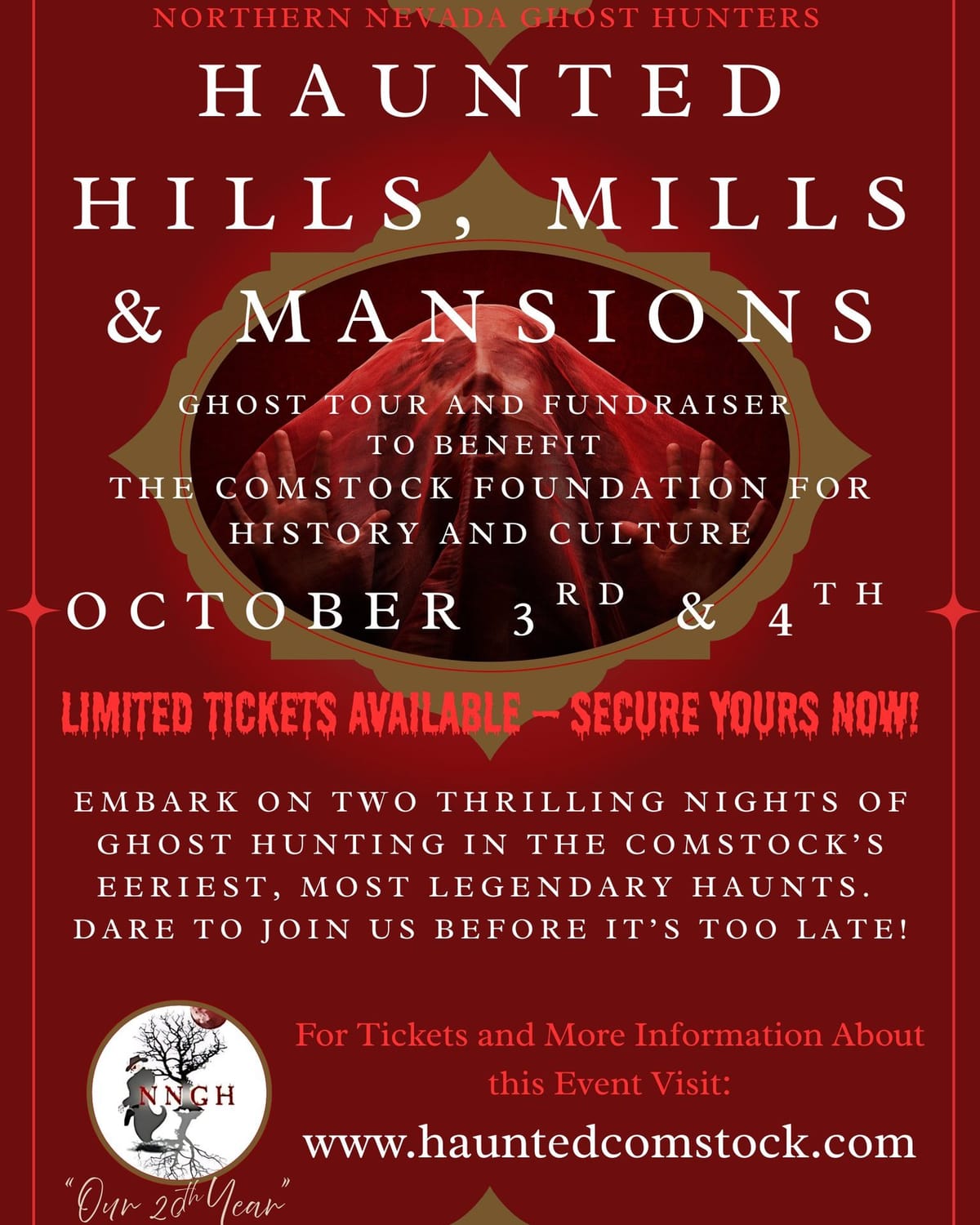 Reminder: Haunted Hills, Mills & Mansions Fundraiser Oct. 3 & 4
