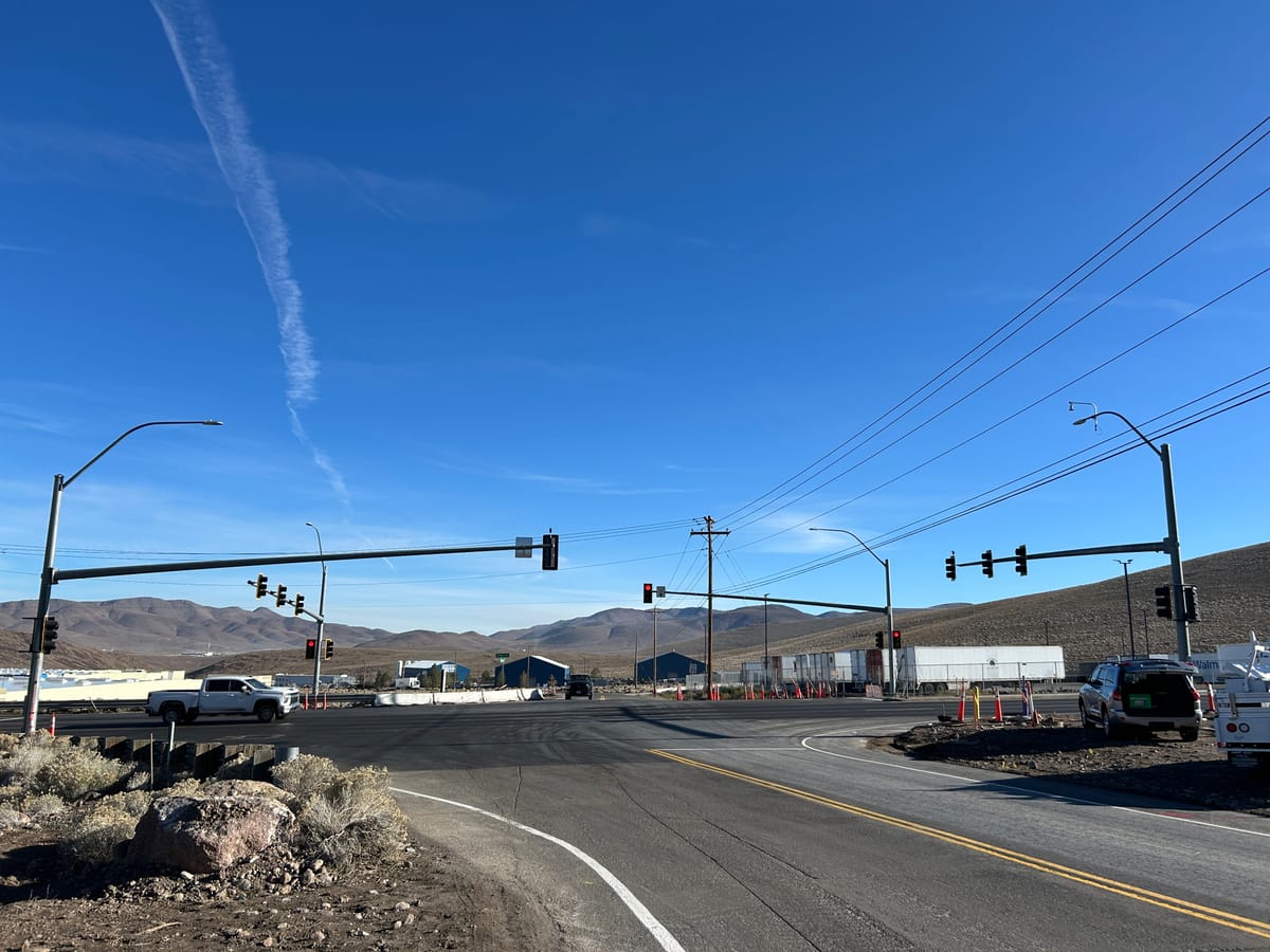 Storey County and NDOT Complete Traffic Signals at Sydney Drive and USA Parkway in the Tahoe-Reno Industrial Center (TRI-Center) to Improve Safety and Reduce Congestion