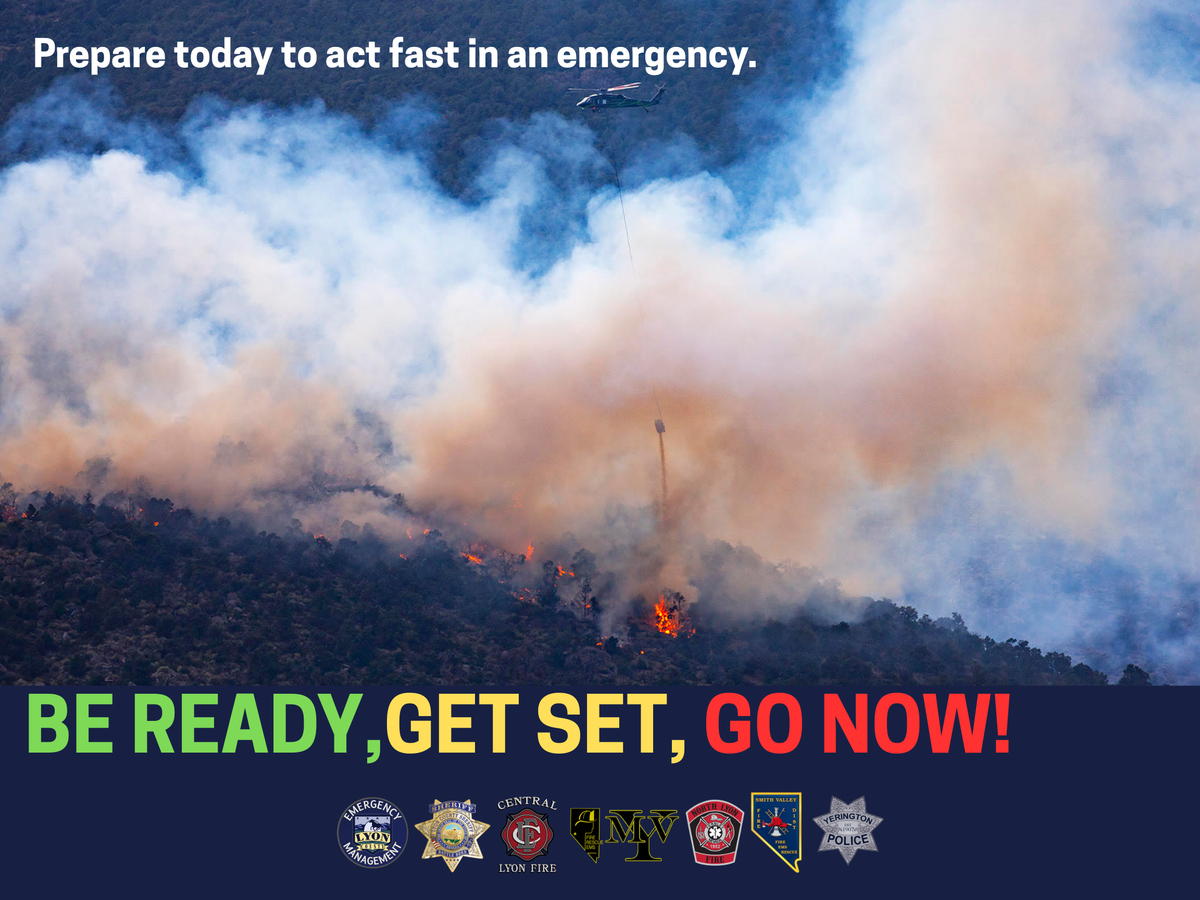 Lyon County Emergency Management, Fire, and Law Enforcement Agencies Launch "Be Ready, Get Set, Go Now!" Preparedness Campaign