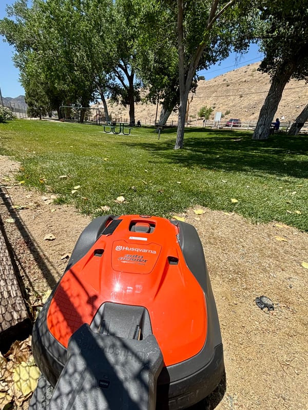 First Lyon County Robotic Mower in Dayton