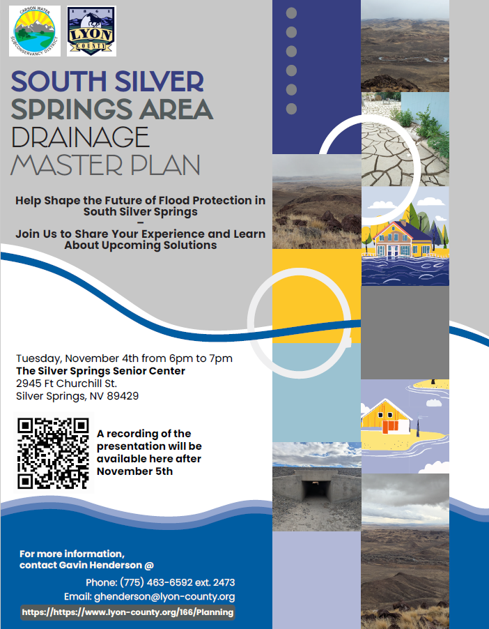 Lyon County to Host Public Workshop on South Silver Springs Area Drainage Master Plan