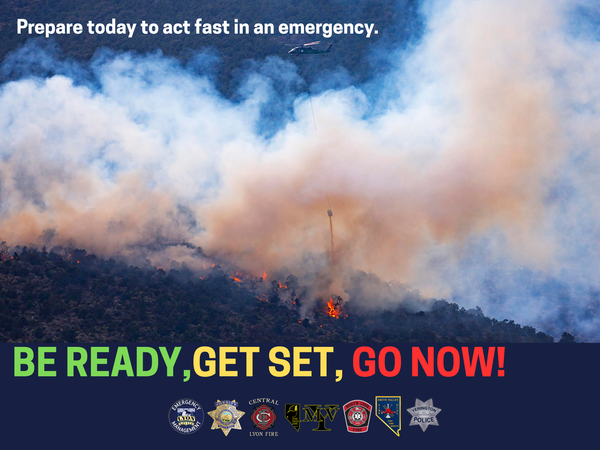 Lyon County Emergency Management, Fire, and Law Enforcement Agencies Launch "Be Ready, Get Set, Go Now!" Preparedness Campaign