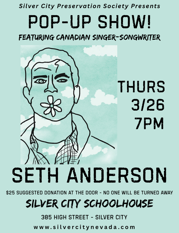 Just Announced: Pop-up Show March 26 at Silver City Schoolhouse